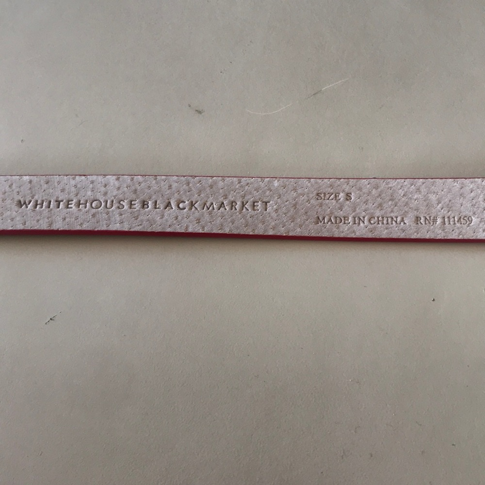 White House Black Market Red Belt